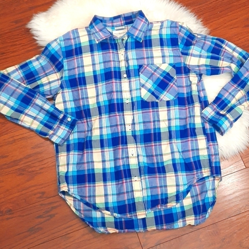 Ralph Lauren Button Up Boyfriend Blouse
